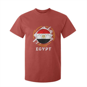 Egyptian Flag Soccer Ball Splatter Graphic T Shirt For Kid Egypt Pride Sports Football Fans Match Day TS02 Red Print Your Wear