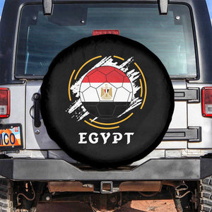 Egyptian Flag Soccer Ball Splatter Graphic Spare Tire Cover Egypt Pride Sports Football Fans Match Day TS02 No hole Black Print Your Wear