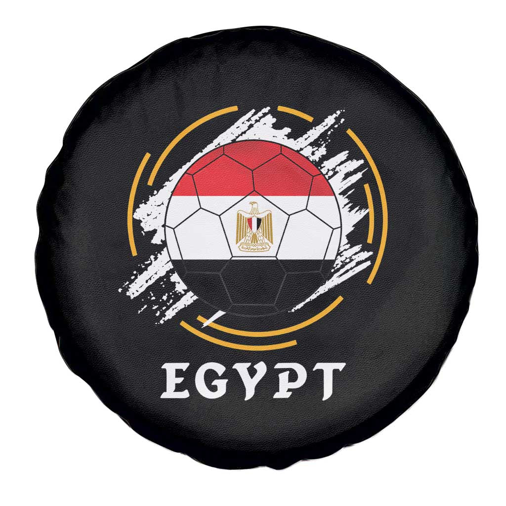 Egyptian Flag Soccer Ball Splatter Graphic Spare Tire Cover Egypt Pride Sports Football Fans Match Day TS02 Print Your Wear