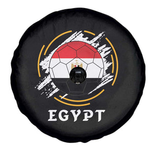 Egyptian Flag Soccer Ball Splatter Graphic Spare Tire Cover Egypt Pride Sports Football Fans Match Day TS02 Print Your Wear