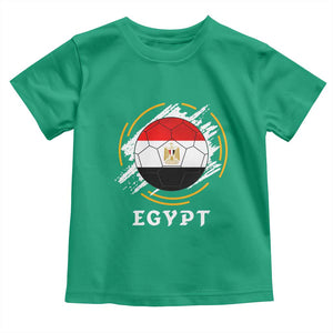 Egyptian Flag Soccer Ball Splatter Graphic Toddler T Shirt Egypt Pride Sports Football Fans Match Day TS02 Irish Green Print Your Wear