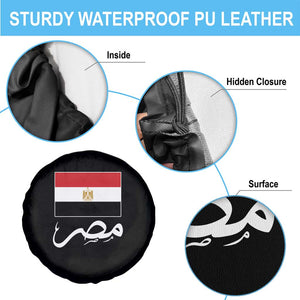 Egyptian Flag Misr Arabic Calligraphy Spare Tire Cover Patriotic Egypt Heritage Pride TS02 Print Your Wear