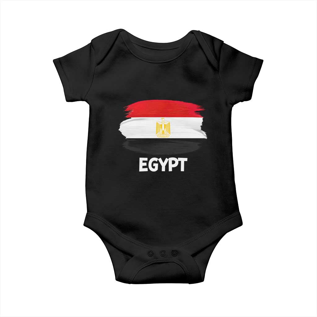 Egypt Flag Misr Pride Baby Onesie Egyptian Eagle of Saladin Heritage TS02 Black Print Your Wear