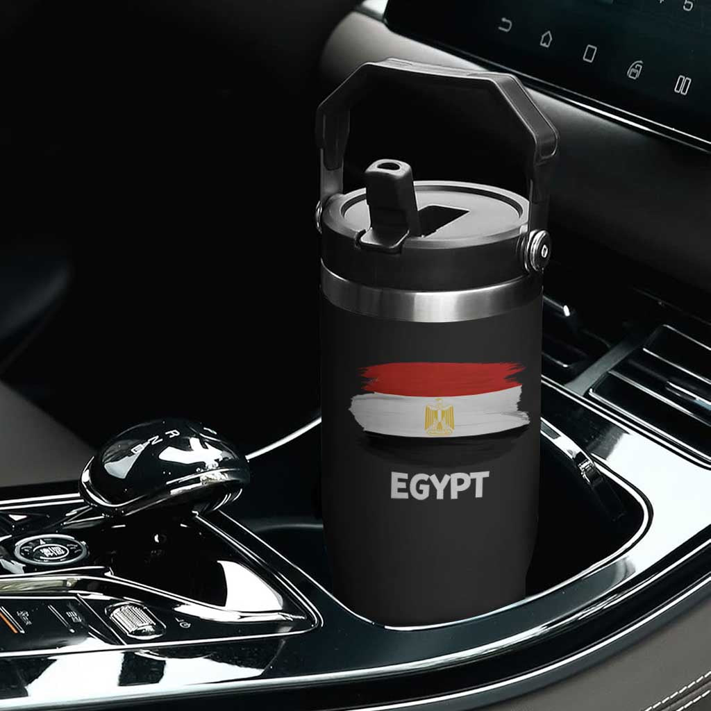 Egypt Flag Misr Pride Flip Straw Tumbler Egyptian Eagle of Saladin Heritage TS02 Print Your Wear