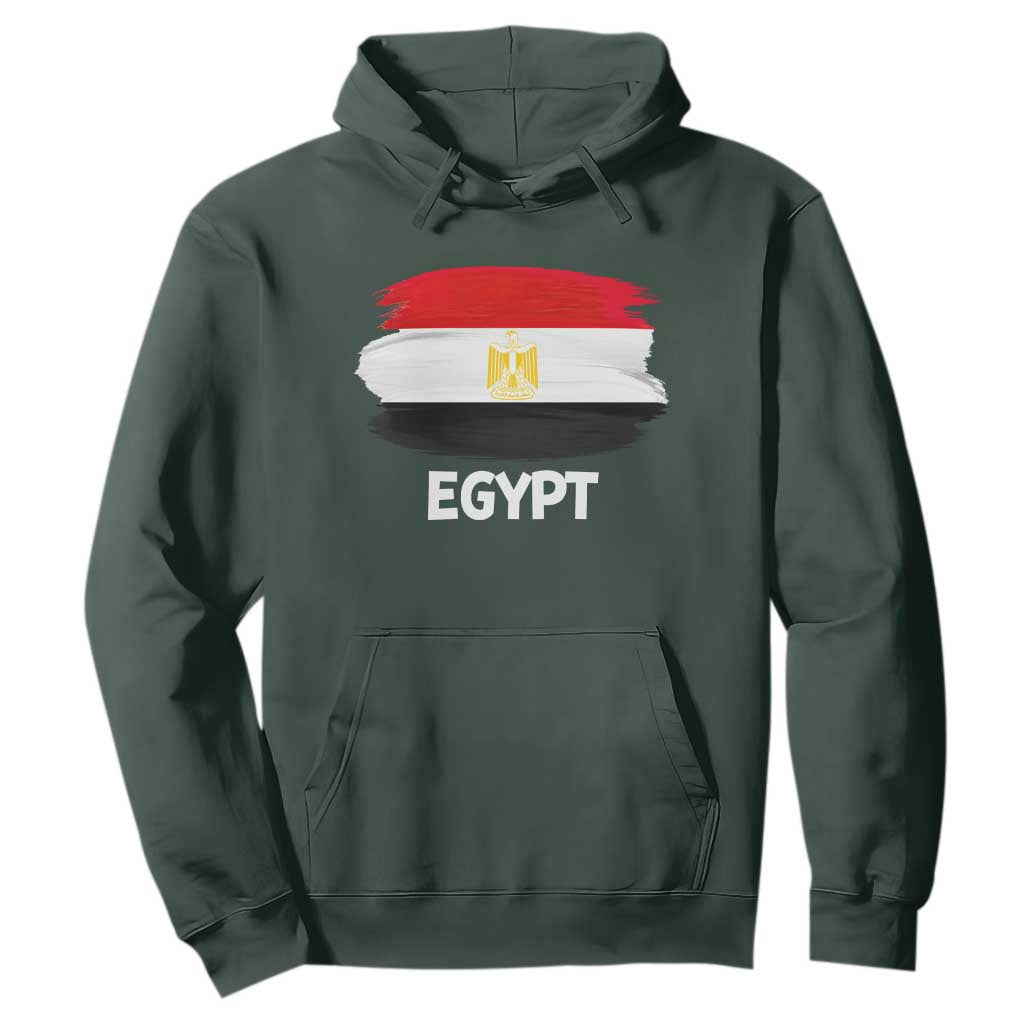 Egypt Flag Misr Pride Hoodie Egyptian Eagle of Saladin Heritage TS02 Dark Forest Green Print Your Wear