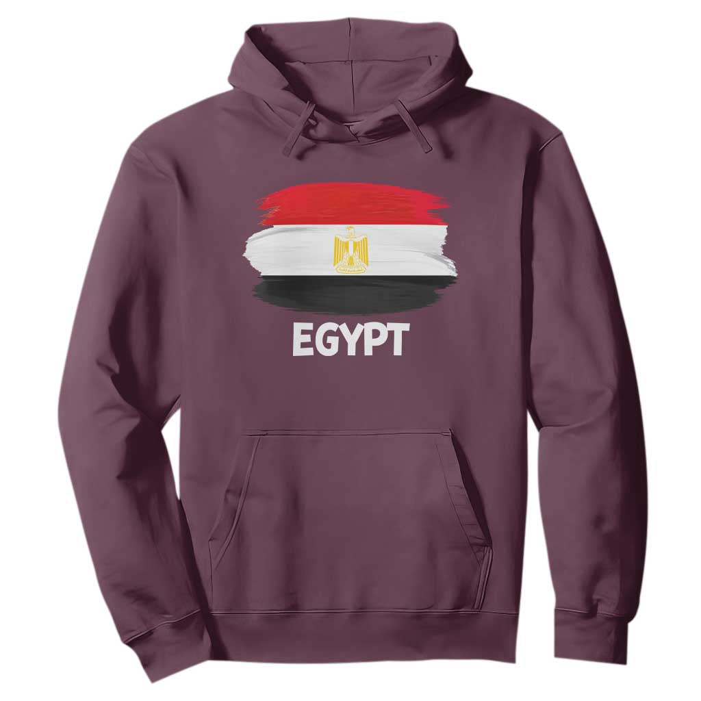 Egypt Flag Misr Pride Hoodie Egyptian Eagle of Saladin Heritage TS02 Maroon Print Your Wear