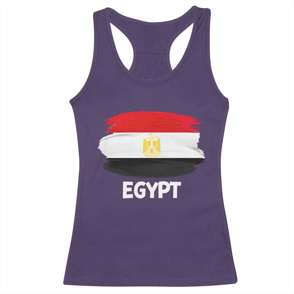 Egypt Flag Misr Pride Racerback Tank Top Egyptian Eagle of Saladin Heritage TS02 Purple Print Your Wear