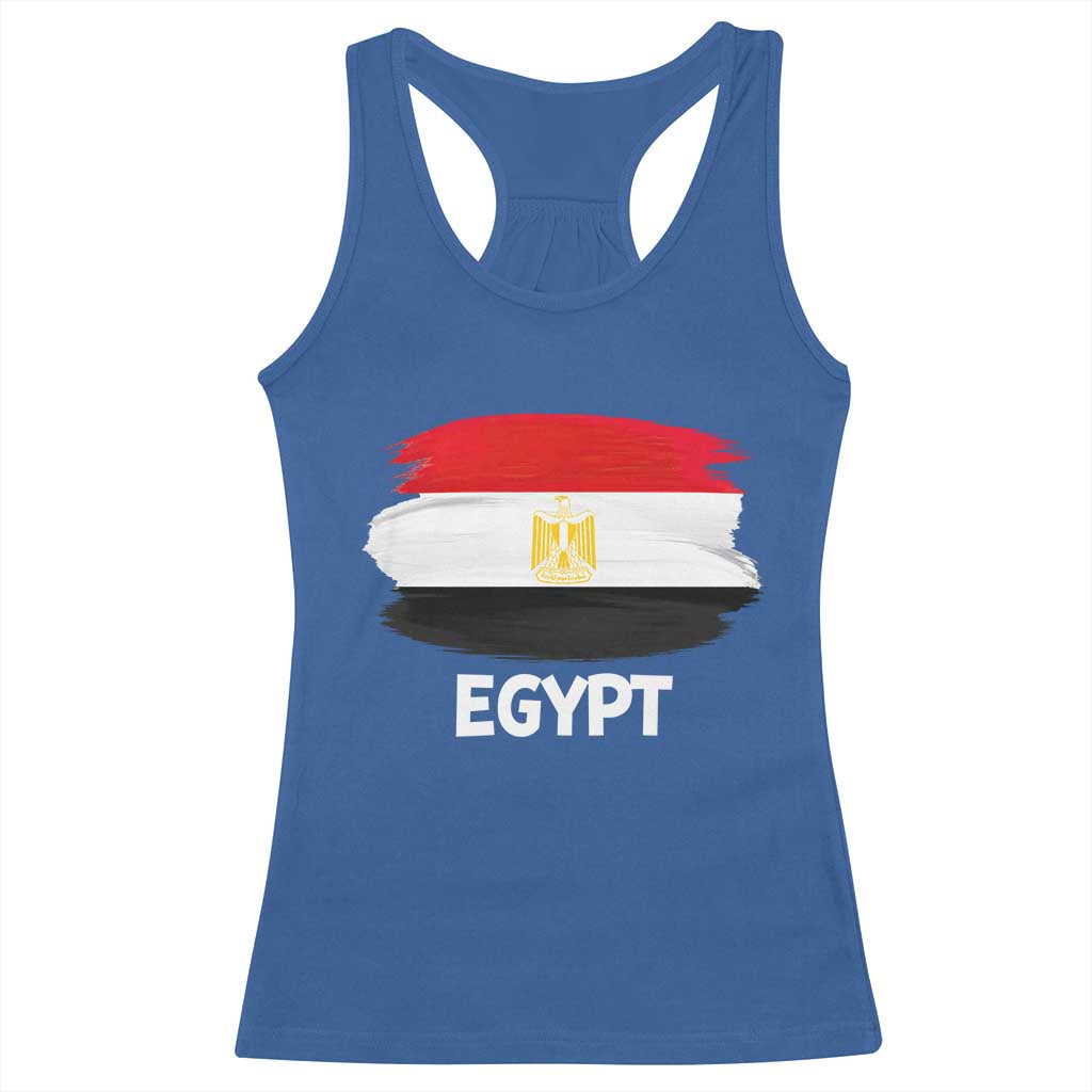 Egypt Flag Misr Pride Racerback Tank Top Egyptian Eagle of Saladin Heritage TS02 Royal Blue Print Your Wear