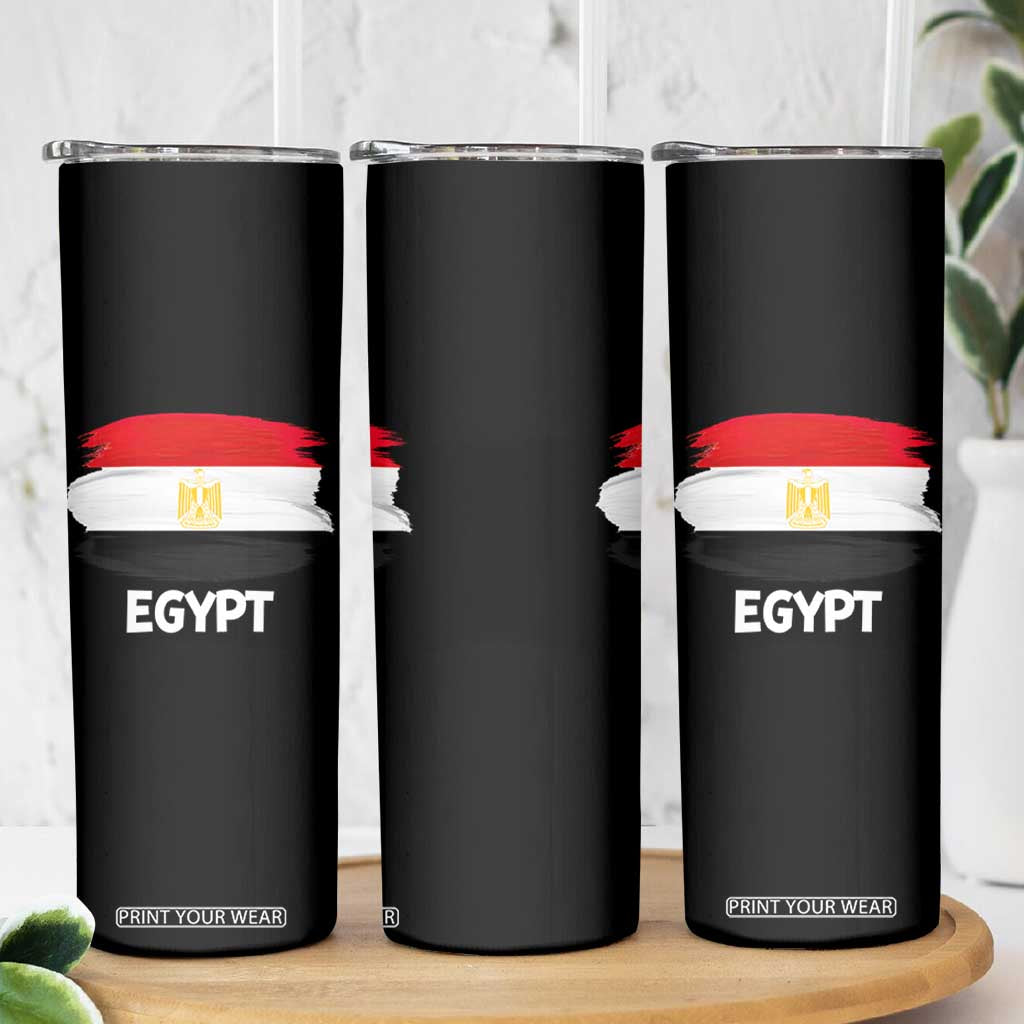 Egypt Flag Misr Pride Skinny Tumbler Egyptian Eagle of Saladin Heritage TS02 Print Your Wear