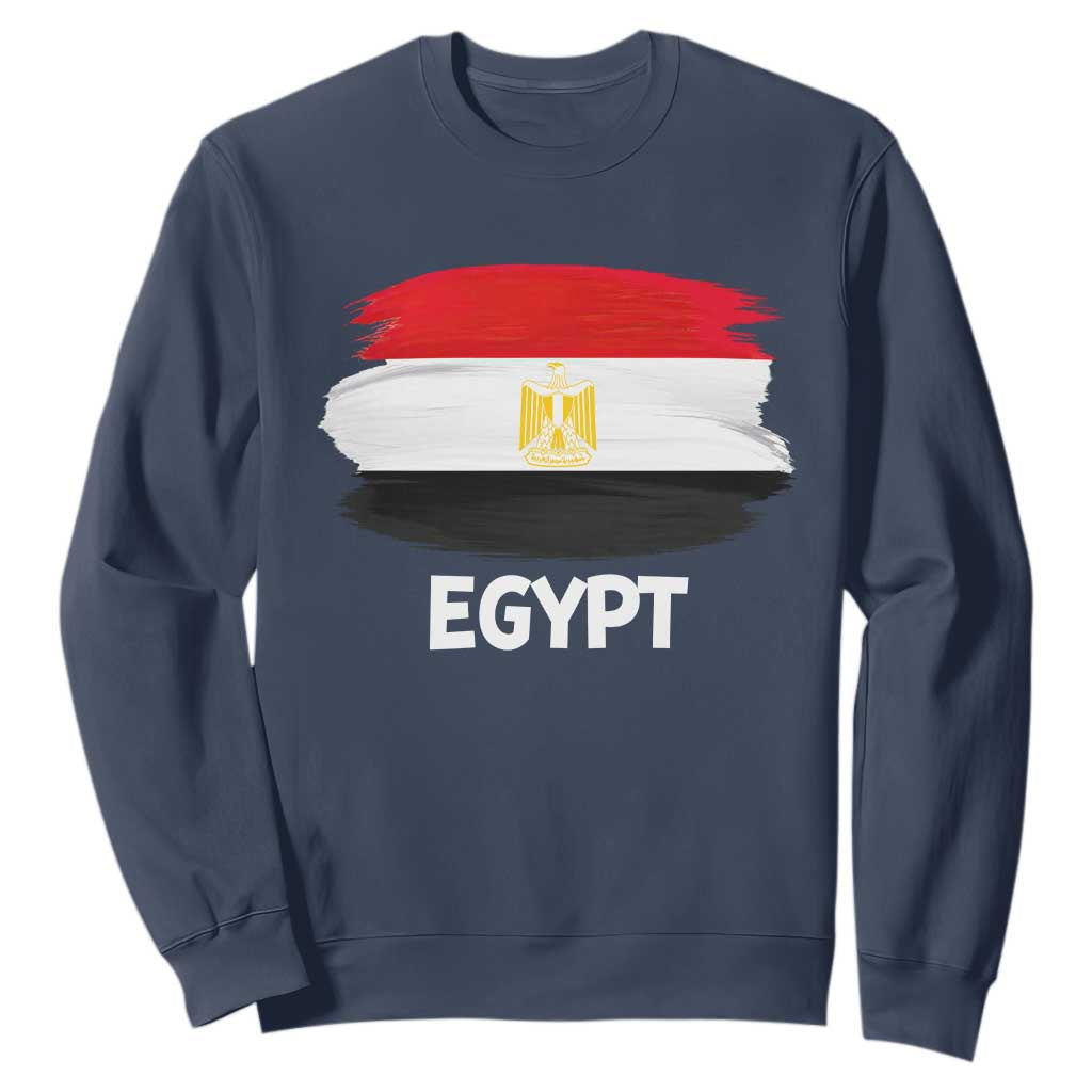 Egypt Flag Misr Pride Sweatshirt Egyptian Eagle of Saladin Heritage TS02 Navy Print Your Wear