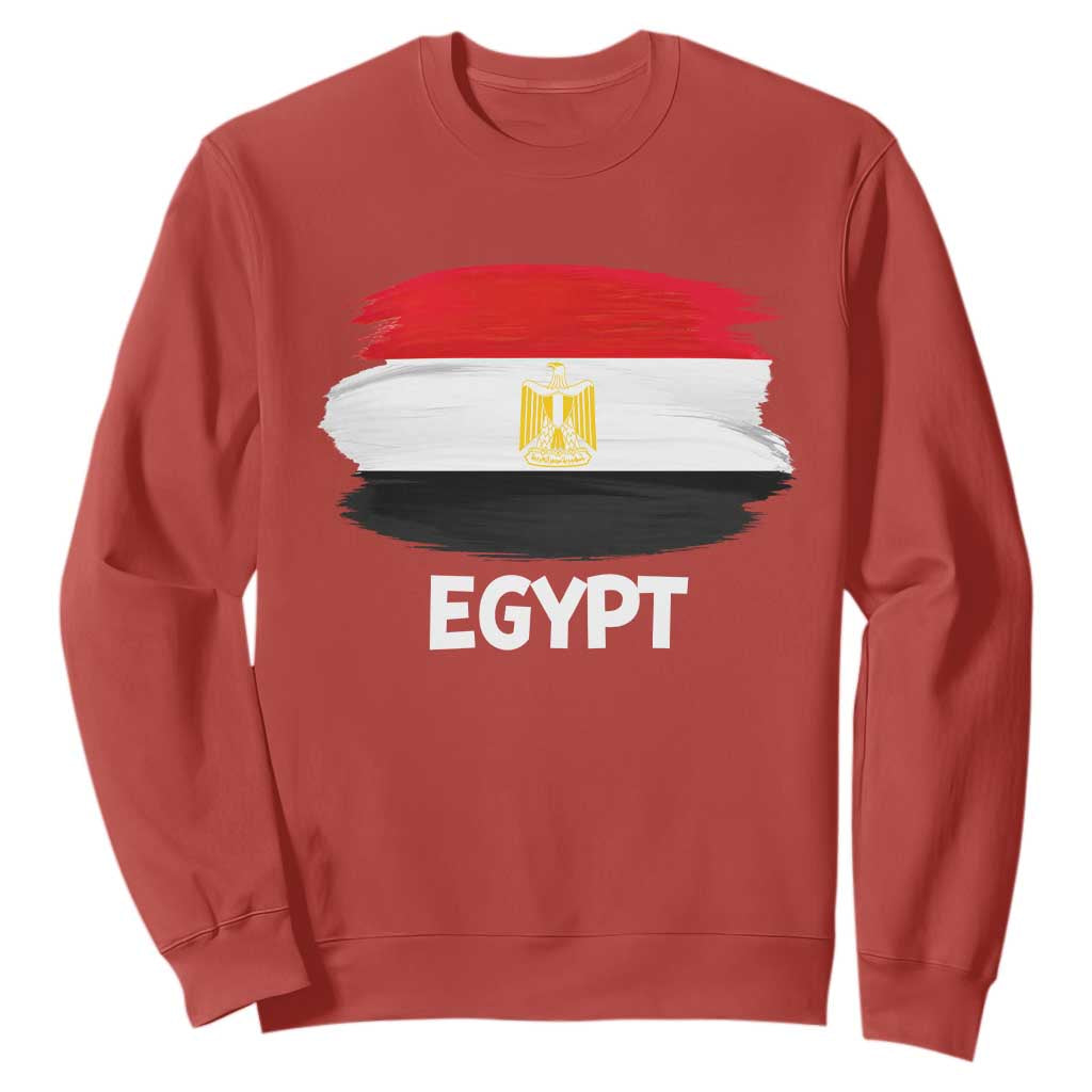 Egypt Flag Misr Pride Sweatshirt Egyptian Eagle of Saladin Heritage TS02 Red Print Your Wear