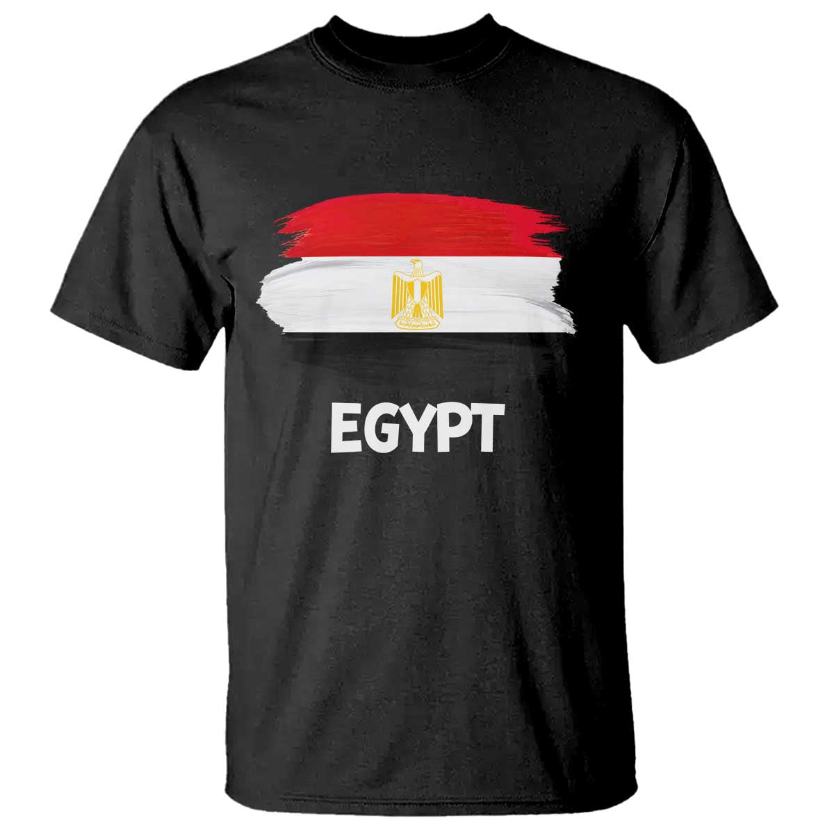 Egypt Flag Misr Pride T Shirt Egyptian Eagle of Saladin Heritage TS02 Black Print Your Wear