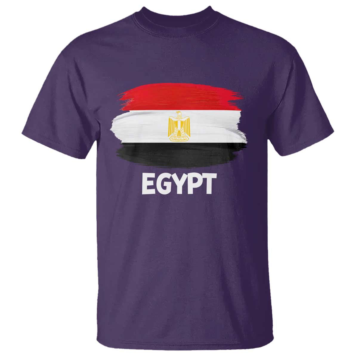 Egypt Flag Misr Pride T Shirt Egyptian Eagle of Saladin Heritage TS02 Purple Print Your Wear