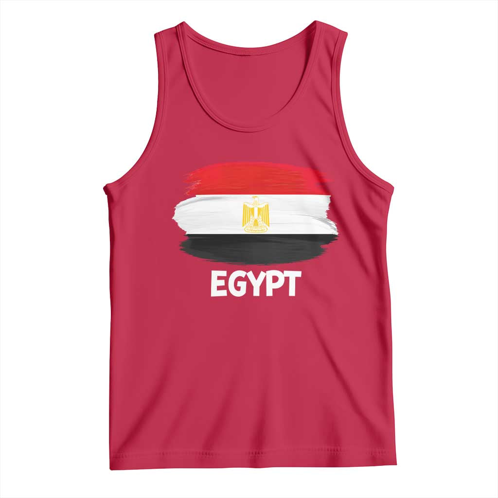 Egypt Flag Misr Pride Tank Top Egyptian Eagle of Saladin Heritage TS02 Red Print Your Wear