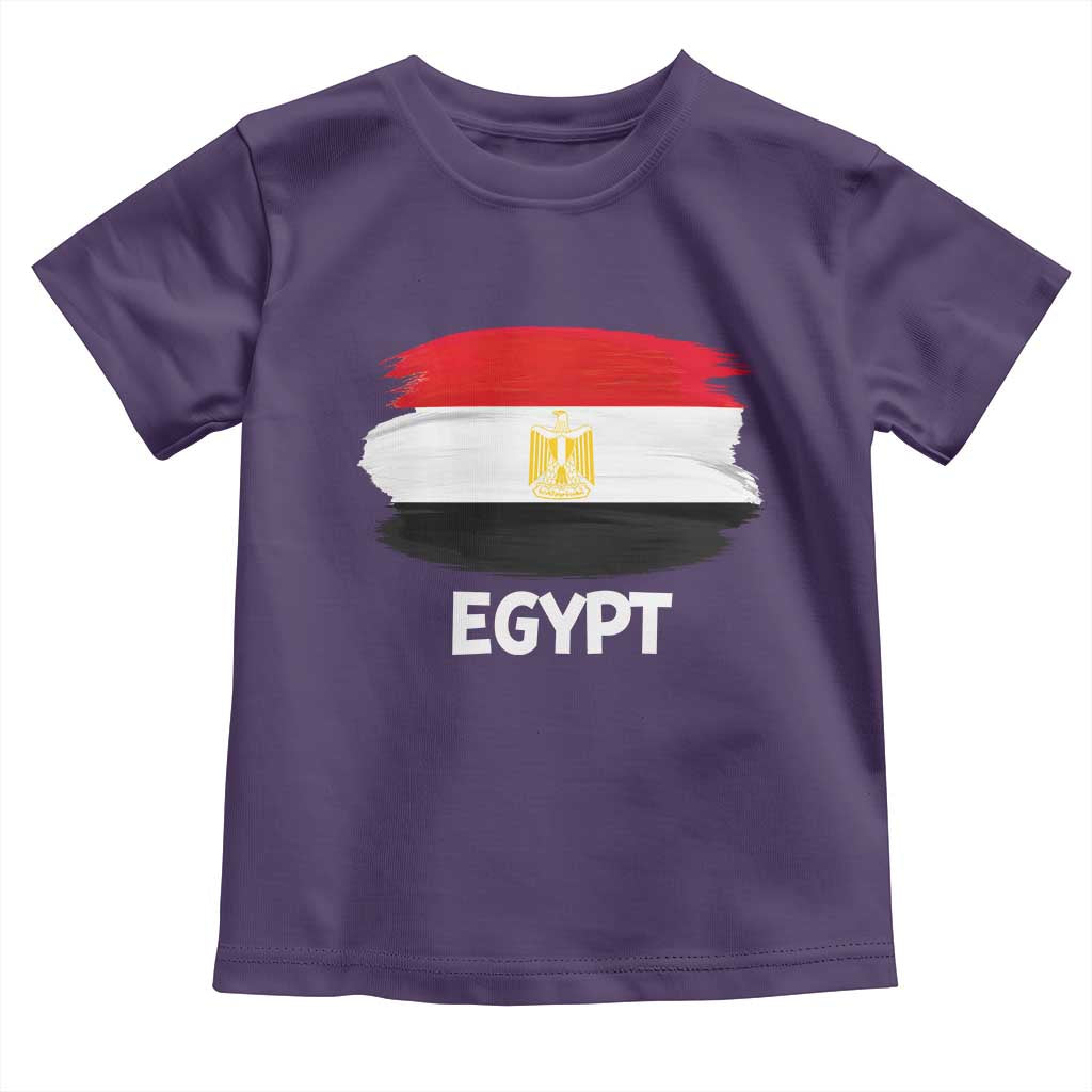 Egypt Flag Misr Pride Toddler T Shirt Egyptian Eagle of Saladin Heritage TS02 Purple Print Your Wear