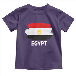 Egypt Flag Misr Pride Toddler T Shirt Egyptian Eagle of Saladin Heritage TS02 Purple Print Your Wear