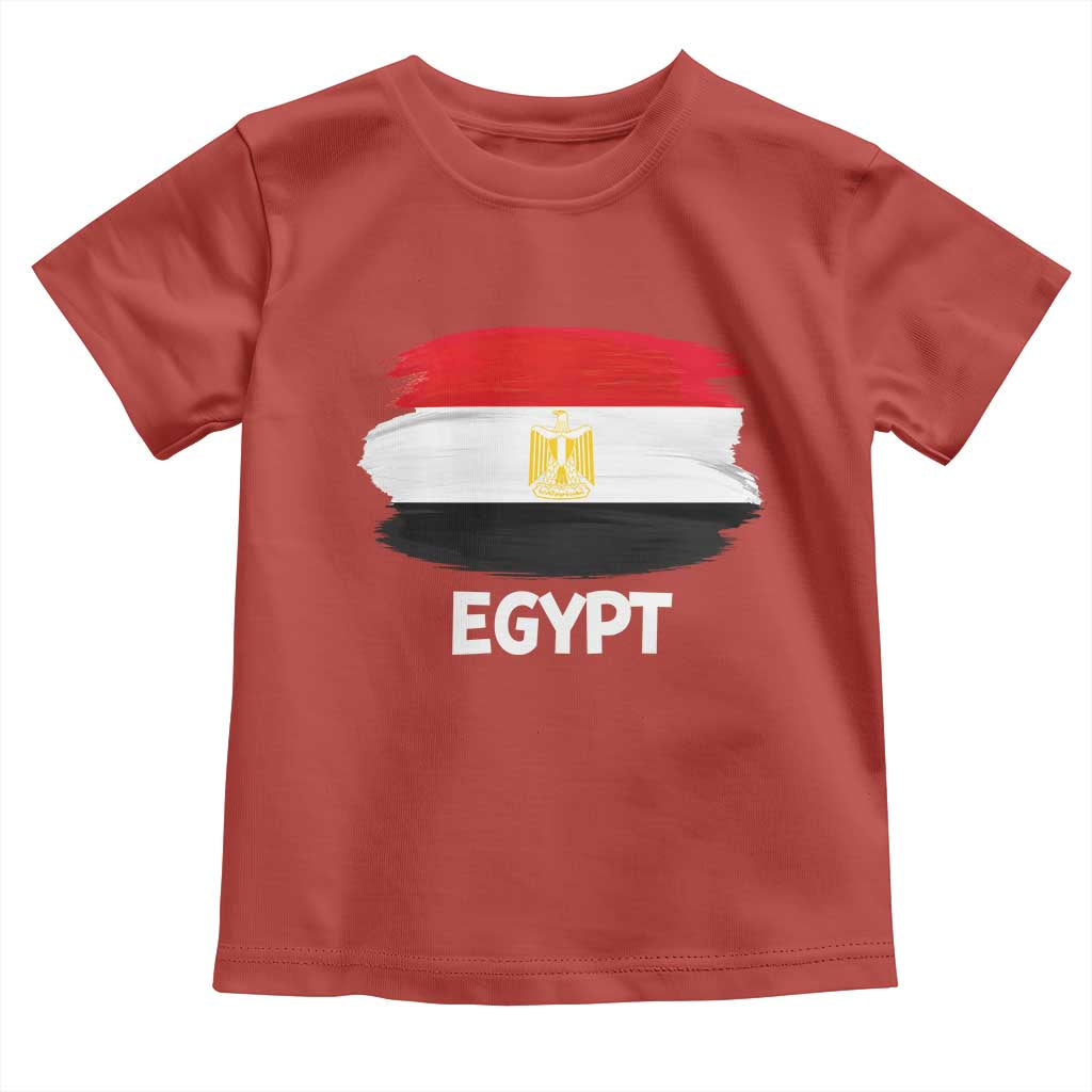 Egypt Flag Misr Pride Toddler T Shirt Egyptian Eagle of Saladin Heritage TS02 Red Print Your Wear