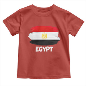 Egypt Flag Misr Pride Toddler T Shirt Egyptian Eagle of Saladin Heritage TS02 Red Print Your Wear