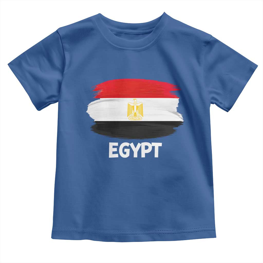 Egypt Flag Misr Pride Toddler T Shirt Egyptian Eagle of Saladin Heritage TS02 Royal Blue Print Your Wear