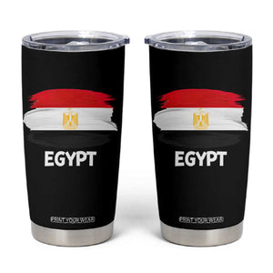 Egypt Flag Misr Pride Tumbler Cup Egyptian Eagle of Saladin Heritage TS02 Black Print Your Wear