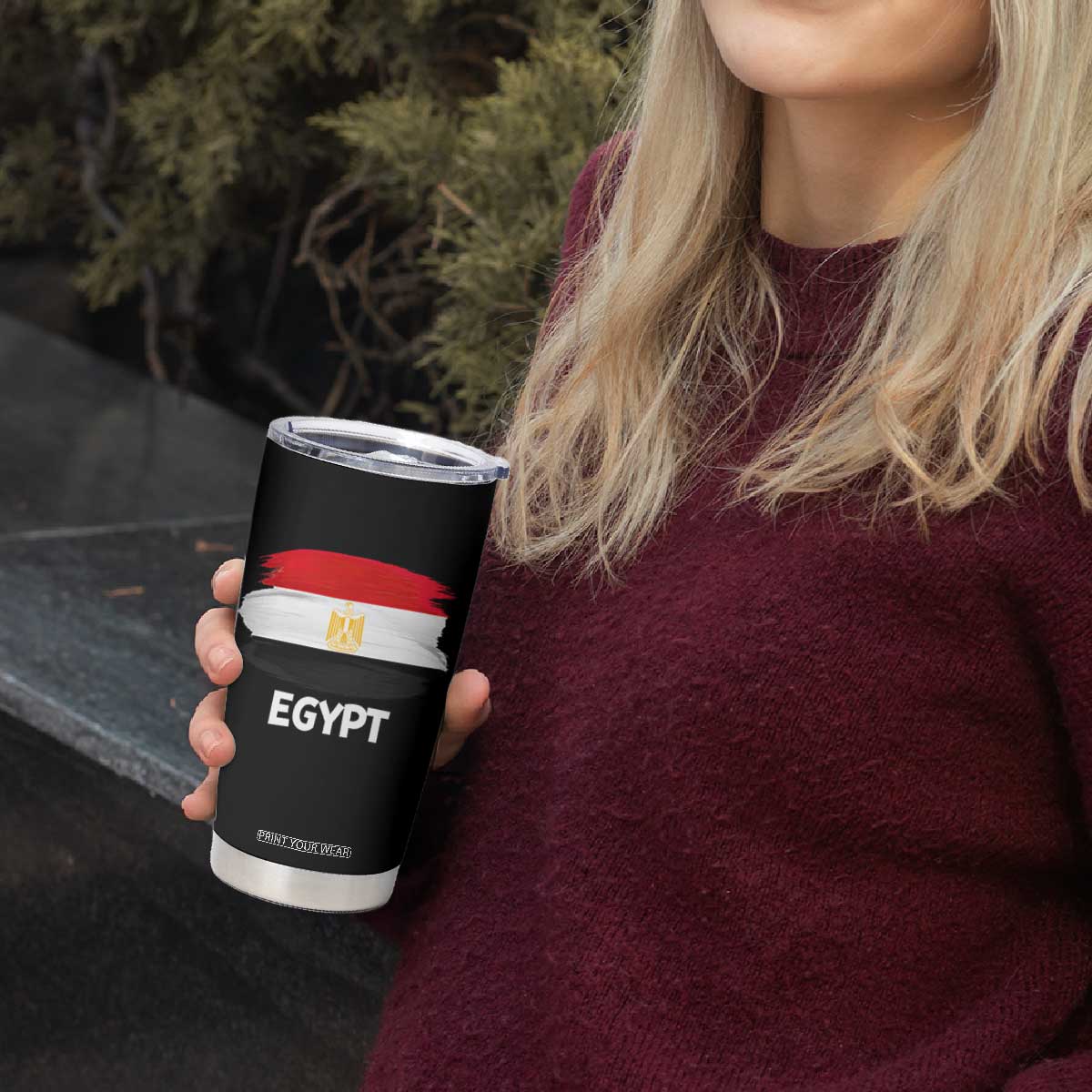Egypt Flag Misr Pride Tumbler Cup Egyptian Eagle of Saladin Heritage TS02 Print Your Wear