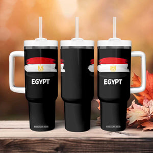 Egypt Flag Misr Pride Tumbler With Handle Egyptian Eagle of Saladin Heritage TS02 Print Your Wear