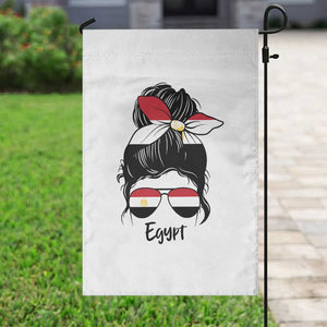 Egyptian Flag Messy Bun Girl Garden Flag Patriotic Egypt Women TS02 Print Your Wear