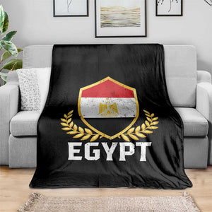 Egypt Coat of Arms Gold Shield Crest Throw Blanket Patriotic Egyptian Flag Heritage Pride TS02 Print Your Wear