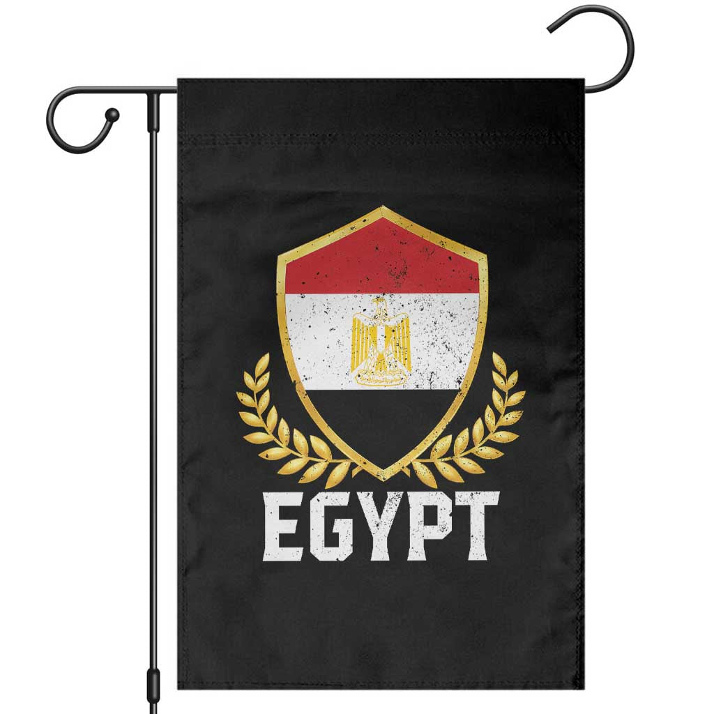Egypt Coat of Arms Gold Shield Crest Garden Flag Patriotic Egyptian Flag Heritage Pride TS02 Black Print Your Wear