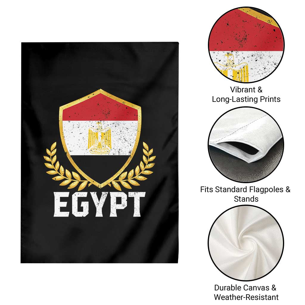 Egypt Coat of Arms Gold Shield Crest Garden Flag Patriotic Egyptian Flag Heritage Pride TS02 Print Your Wear