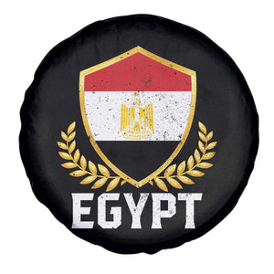 Egypt Coat of Arms Gold Shield Crest Spare Tire Cover Patriotic Egyptian Flag Heritage Pride TS02 Print Your Wear