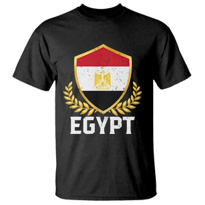 Egypt Coat of Arms Gold Shield Crest T Shirt Patriotic Egyptian Flag Heritage Pride TS02 Black Print Your Wear