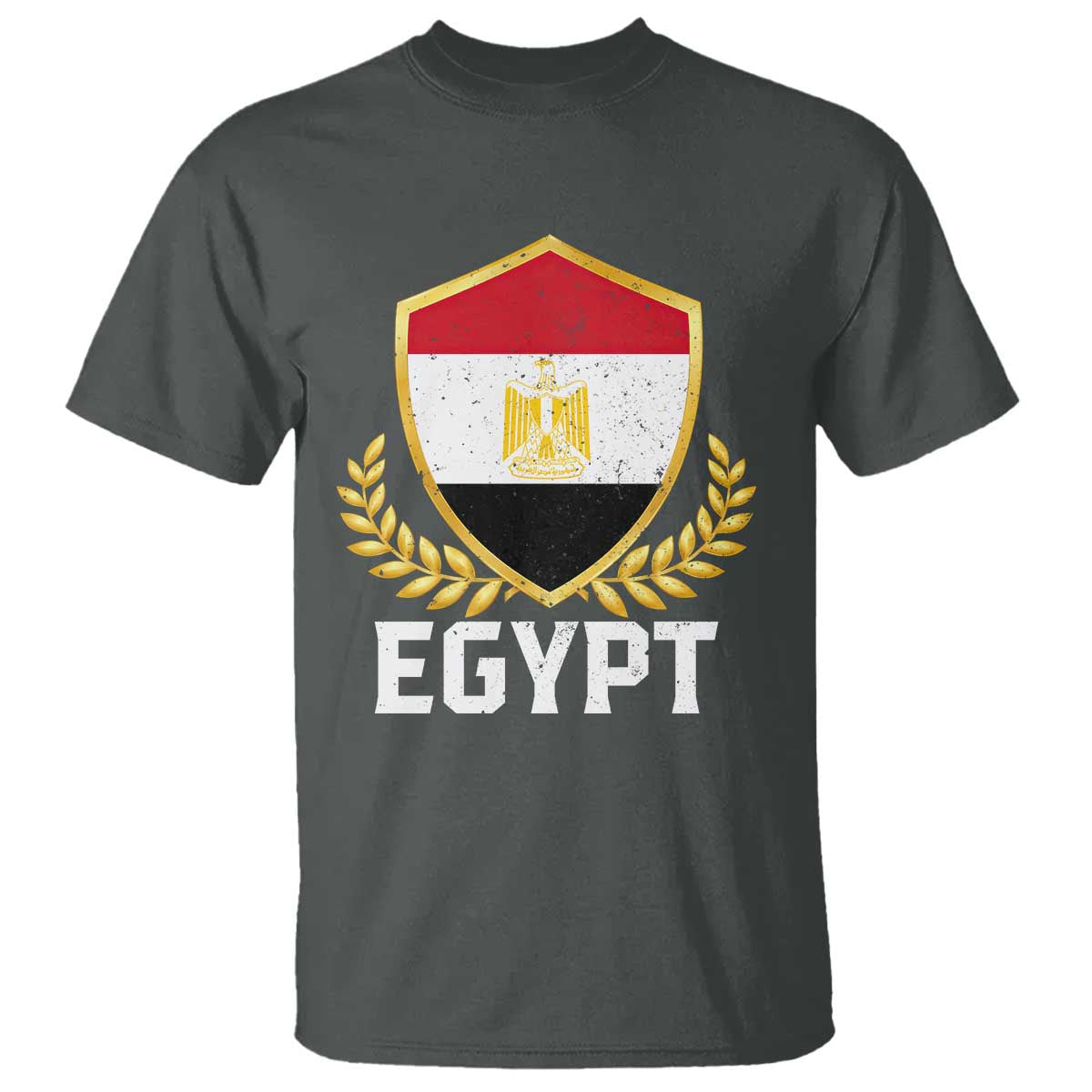 Egypt Coat of Arms Gold Shield Crest T Shirt Patriotic Egyptian Flag Heritage Pride TS02 Print Your Wear