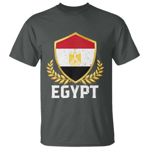 Egypt Coat of Arms Gold Shield Crest T Shirt Patriotic Egyptian Flag Heritage Pride TS02 Print Your Wear