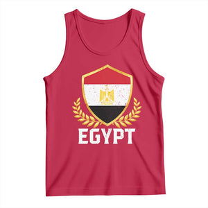 Egypt Coat of Arms Gold Shield Crest Tank Top Patriotic Egyptian Flag Heritage Pride TS02 Red Print Your Wear