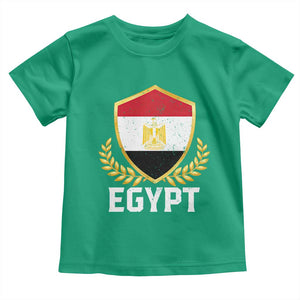 Egypt Coat of Arms Gold Shield Crest Toddler T Shirt Patriotic Egyptian Flag Heritage Pride TS02 Irish Green Print Your Wear