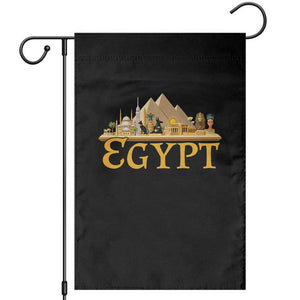 Ancient Egypt Pyramids Sphinx Graphic Garden Flag Vintage Egypt Anubis History Buff Travel Souvenir TS02 Black Print Your Wear