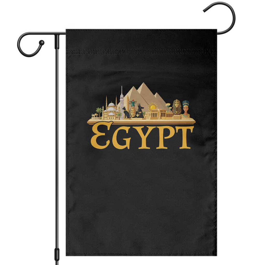 Ancient Egypt Pyramids Sphinx Graphic Garden Flag Vintage Egypt Anubis History Buff Travel Souvenir TS02 Black Print Your Wear