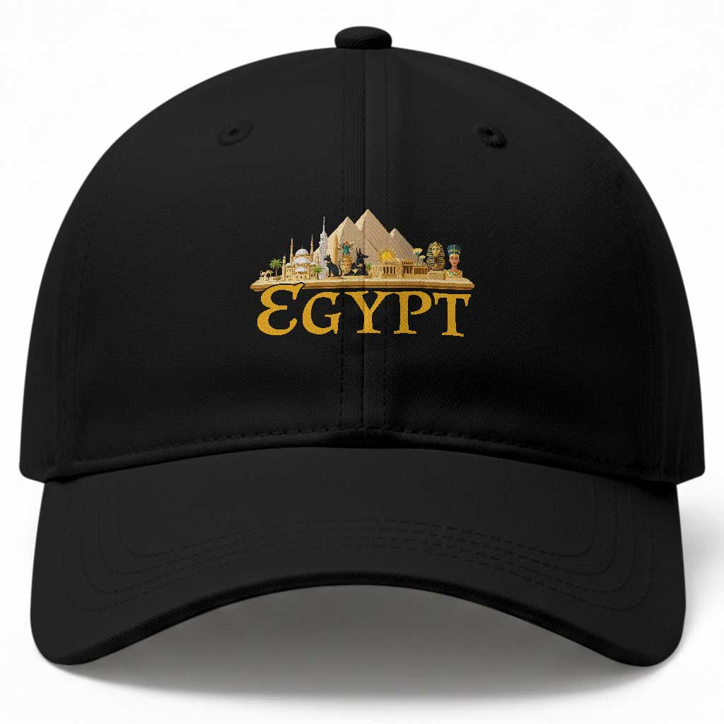 Ancient Egypt Pyramids Sphinx Graphic Baseball Cap Vintage Egypt Anubis History Buff Travel Souvenir TS02 Print Your Wear