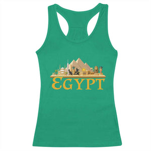 Ancient Egypt Pyramids Sphinx Graphic Racerback Tank Top Vintage Egypt Anubis History Buff Travel Souvenir TS02 Irish Green Print Your Wear