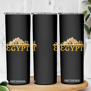 Ancient Egypt Pyramids Sphinx Graphic Skinny Tumbler Vintage Egypt Anubis History Buff Travel Souvenir TS02 Print Your Wear