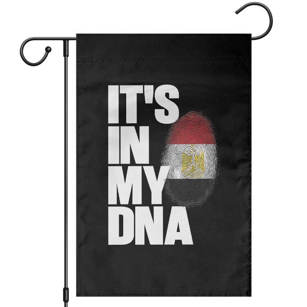 Egypt It's In My DNA Flag Fingerprint Graphic Garden Flag Egyptian Heritage Pride Roots TS02 Black Print Your Wear