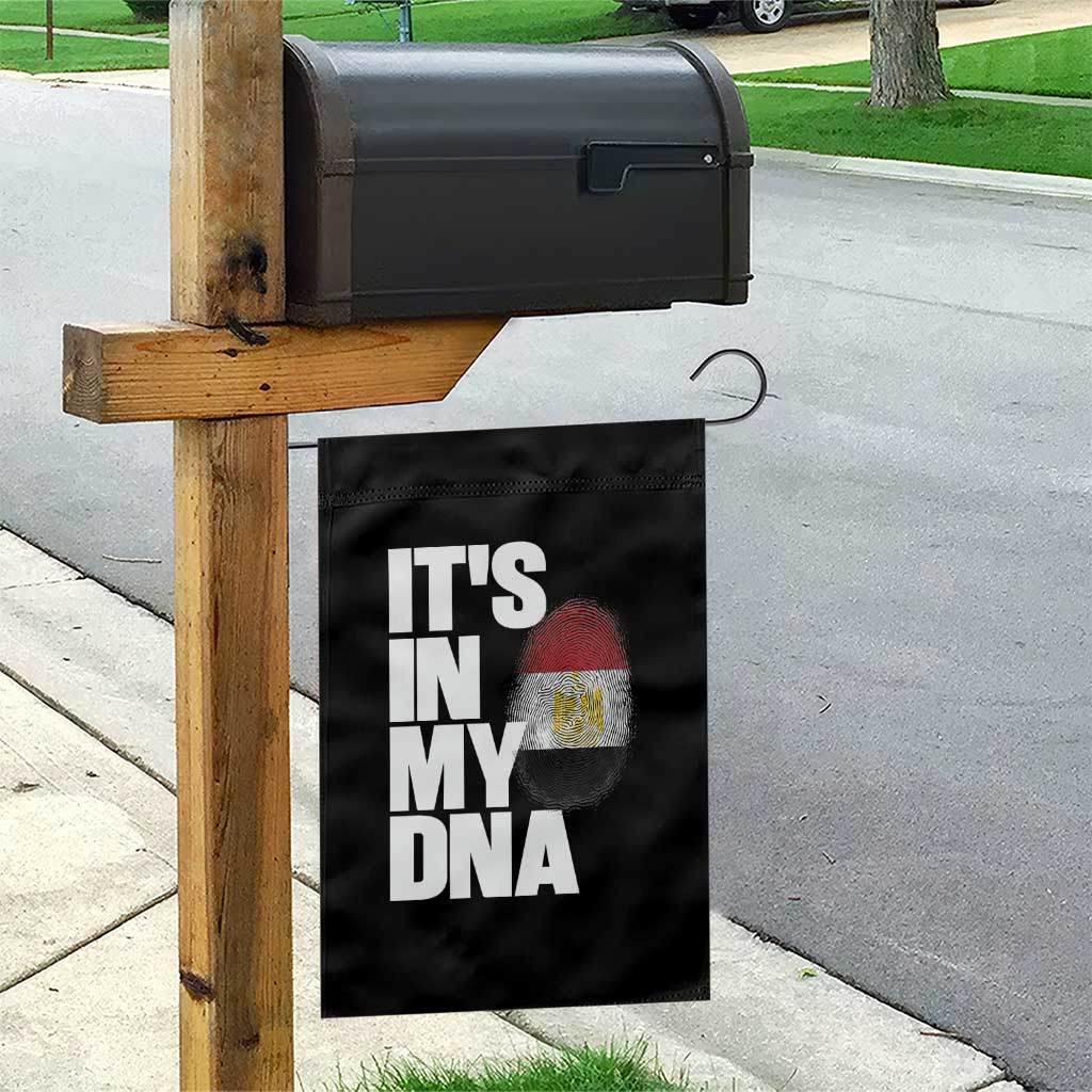 Egypt It's In My DNA Flag Fingerprint Graphic Garden Flag Egyptian Heritage Pride Roots TS02 Print Your Wear