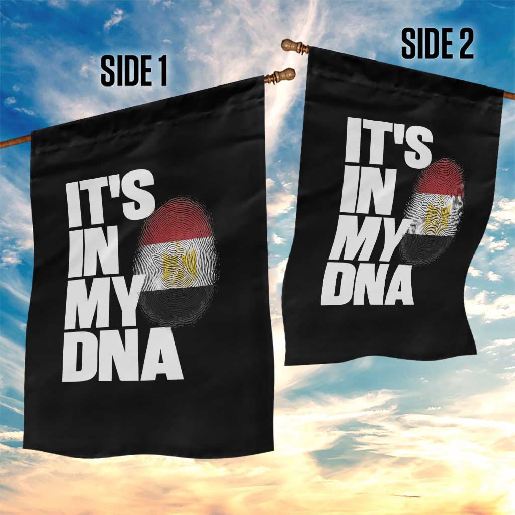 Egypt It's In My DNA Flag Fingerprint Graphic Garden Flag Egyptian Heritage Pride Roots TS02 Print Your Wear