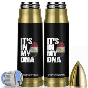 Egypt It's In My DNA Flag Fingerprint Graphic Bullet Tumbler Egyptian Heritage Pride Roots TS02 Black Print Your Wear