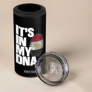 Egypt It's In My DNA Flag Fingerprint Graphic 4 in 1 Can Cooler Tumbler Egyptian Heritage Pride Roots TS02 Print Your Wear