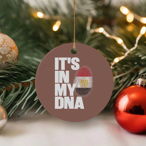 Egypt It's In My DNA Flag Fingerprint Graphic Ceramic Ornament Egyptian Heritage Pride Roots TS02 1pc Mocha Print Your Wear
