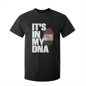 Egypt It's In My DNA Flag Fingerprint Graphic T Shirt For Kid Egyptian Heritage Pride Roots TS02 Black Print Your Wear