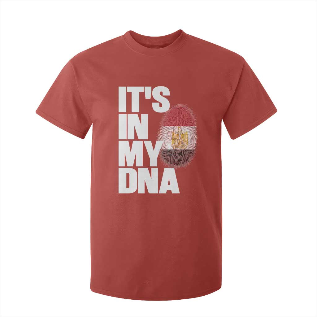 Egypt It's In My DNA Flag Fingerprint Graphic T Shirt For Kid Egyptian Heritage Pride Roots TS02 Red Print Your Wear