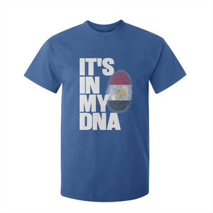 Egypt It's In My DNA Flag Fingerprint Graphic T Shirt For Kid Egyptian Heritage Pride Roots TS02 Royal Blue Print Your Wear